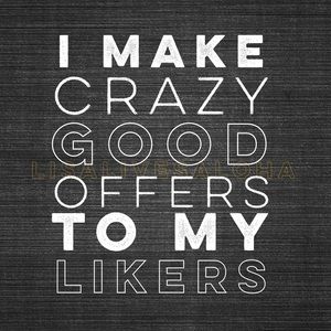 LIKE my items to receive my BEST offers!  🔥